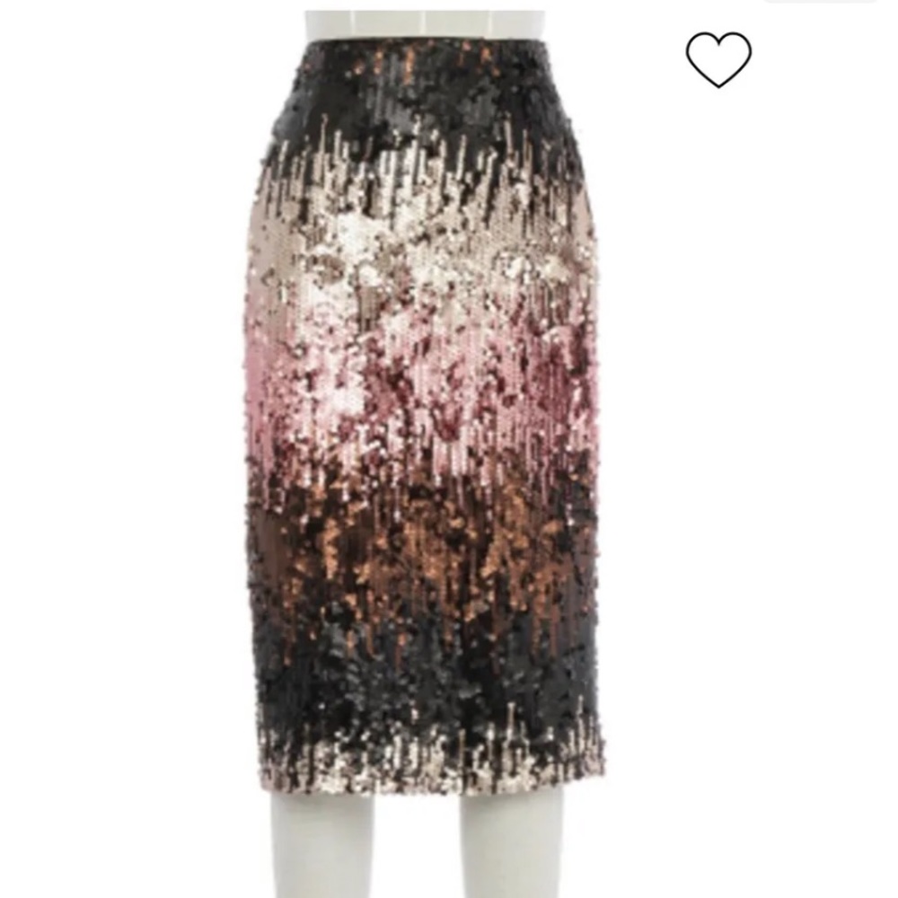 New Skies are Blue Ombré Sequined Skirt Size Small